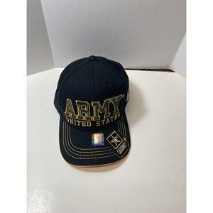 U.S. ARMY Hat ARMY STRONG Military Official Licensed Flag Baseball Cap- Black